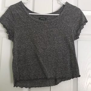 Grey crop top